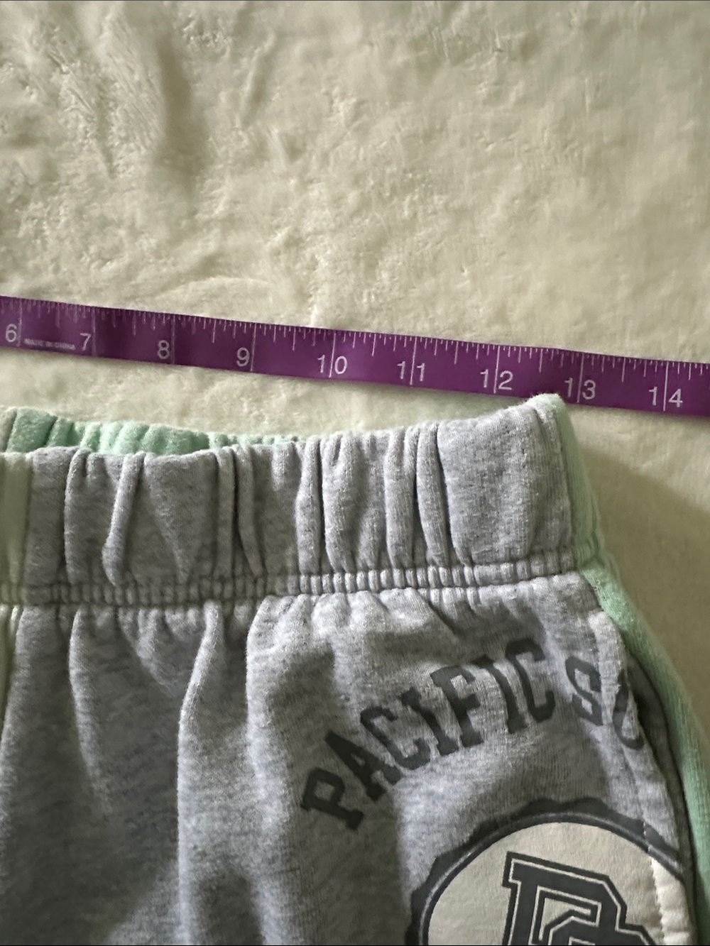 Pac Sun Colorblock Joggers in Mint Green and Light Gray - Picture 7 of 7